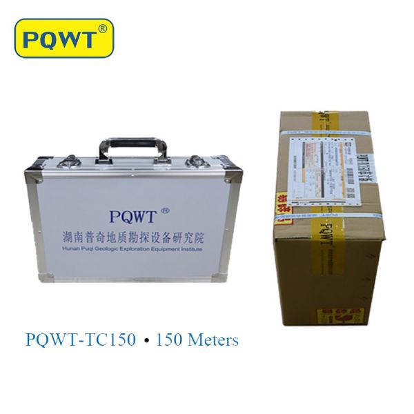 PQWT TC300 TC150 TC500 Geophysical Water Survey Machine with 0-500m Depth Multi-Frequency Underground Water Detector and Touch Screen Display