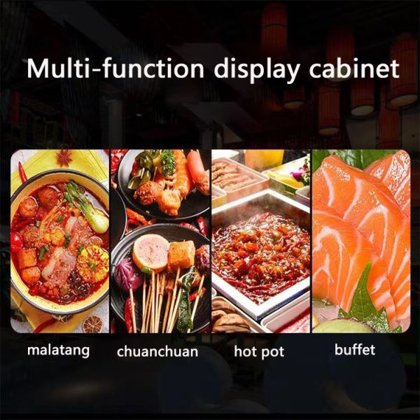 Hotpot Commercial Showcase Refrigerator Multi Deck Display Chiller