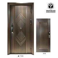 Soundproof Swing Left Aluminum Room Door Aluminium Interior Doors  For Public Places