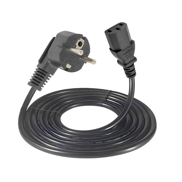 EU 3ピン電源ケーブル H05VV-F 2*0.75MM2 銅線タイプ 高耐久性工業用途向け