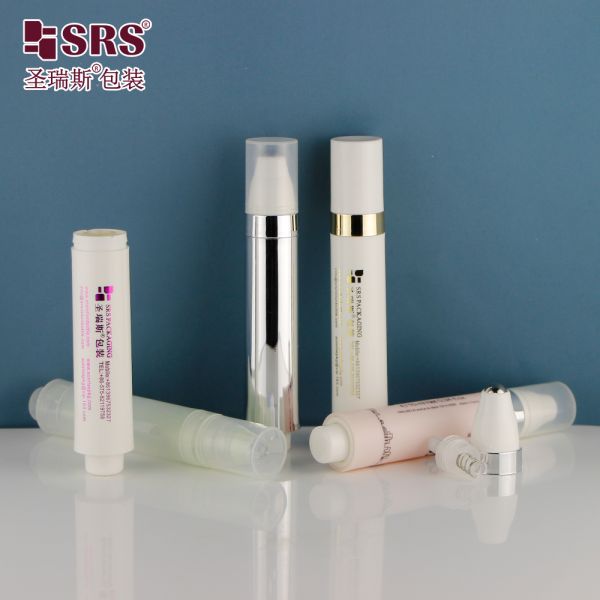 Wholesale Custom Colored Roller Bottle With Stainless Steel Ball 10ml Airless Bottle With Roll on Applicator