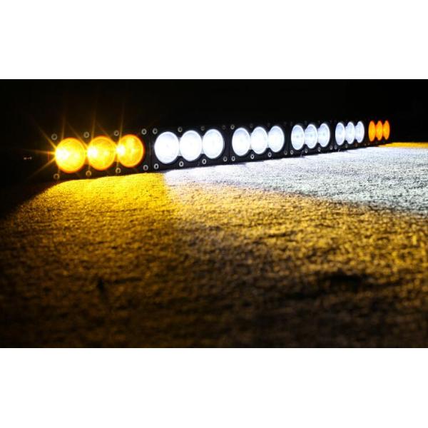 Multi Color 180W 32 Inch Curved LED Light Bar Amber White IP67 Waterproof