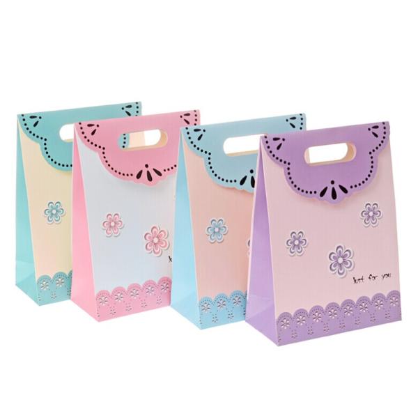 Hot new products flower gift packaging bag/ gift bags with Velcro on flap