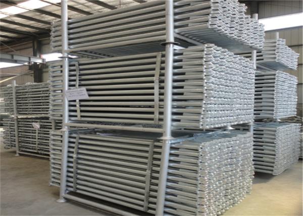 Durable Ringlock Scaffolding System Horizontal With Ledger End Customized Size