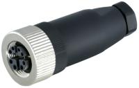 Código 4 de X 8 IP67 reto/Elbowed IP68 da fêmea masculina do conector impermeável do Pin M12