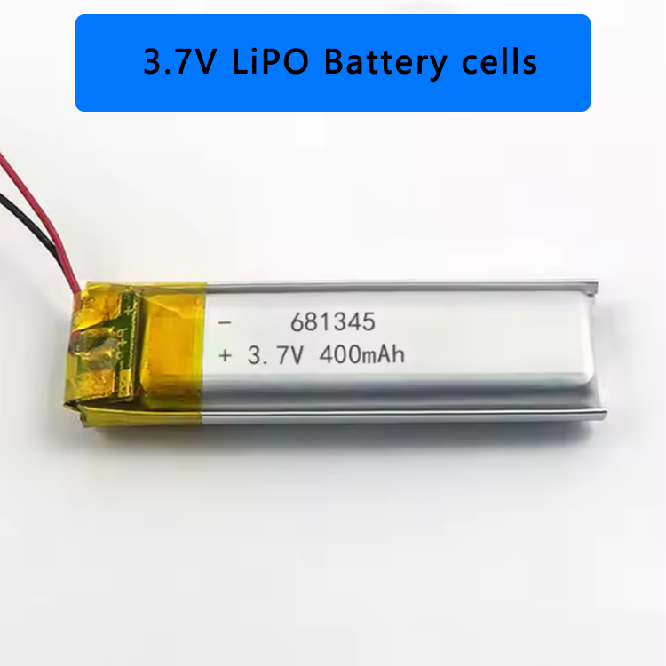 3.7V 400mAh Bluetooth Headset Lithium Battery Polymer Cell 681345 Factory Direct Supply