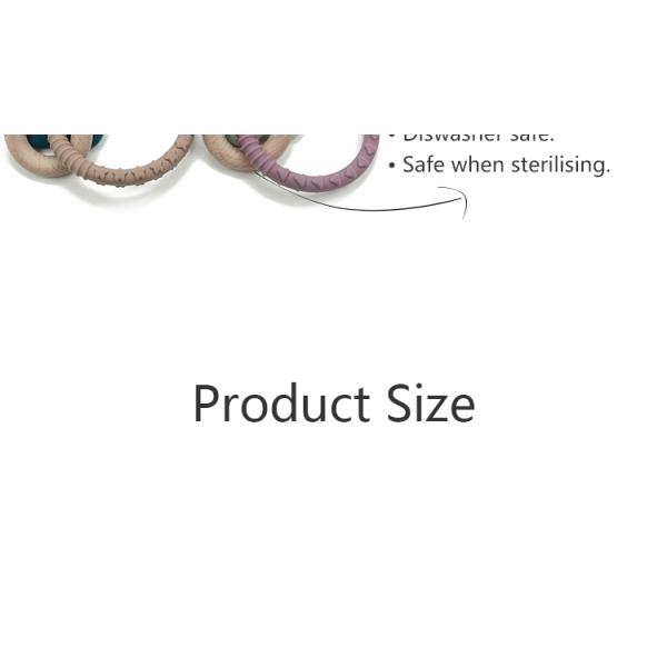 100% Food Grade Silicone Wood Teether