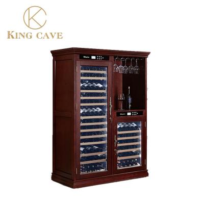 High End Wood Wine Cooler With Adjustable Temperature And Vacuum Insulation Door