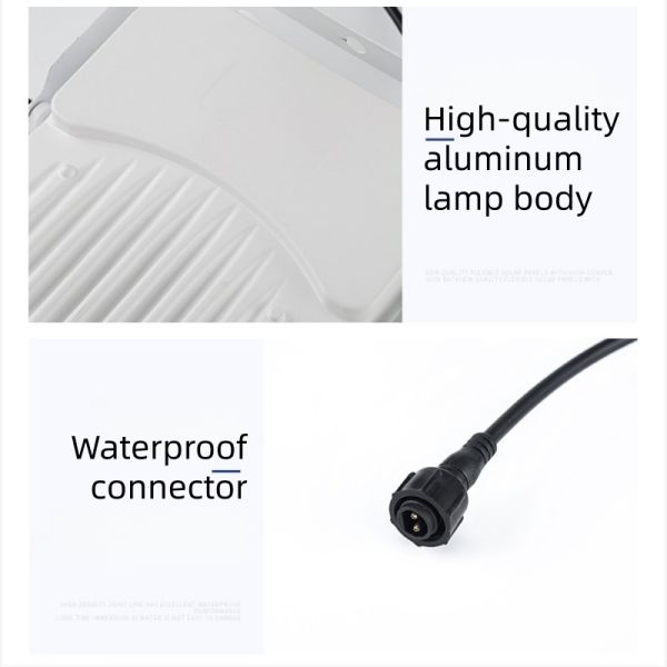 LED Solar Flood Light With IP66 Waterproof Dusk to Dawn for Garage & Driveway