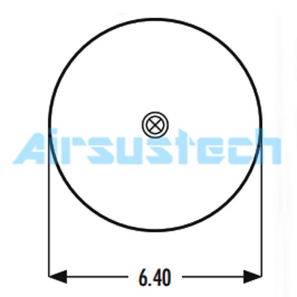 Goodyear Air Spring Replacement 2B9-218 Helper Springs Pneumatics W01-358-6927 Firestone
