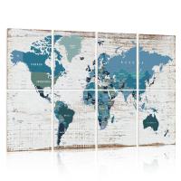 Carte du monde imprimée