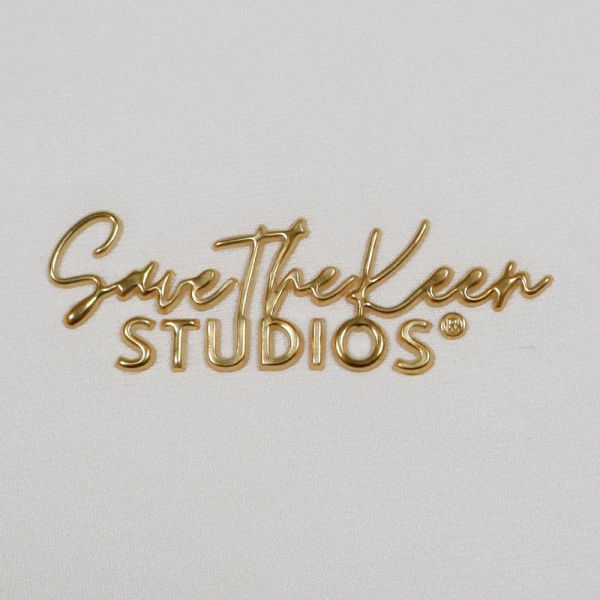 Custom Gold TPU Heat Transfer Logo  3D Embossed Transfer Label for Apparel