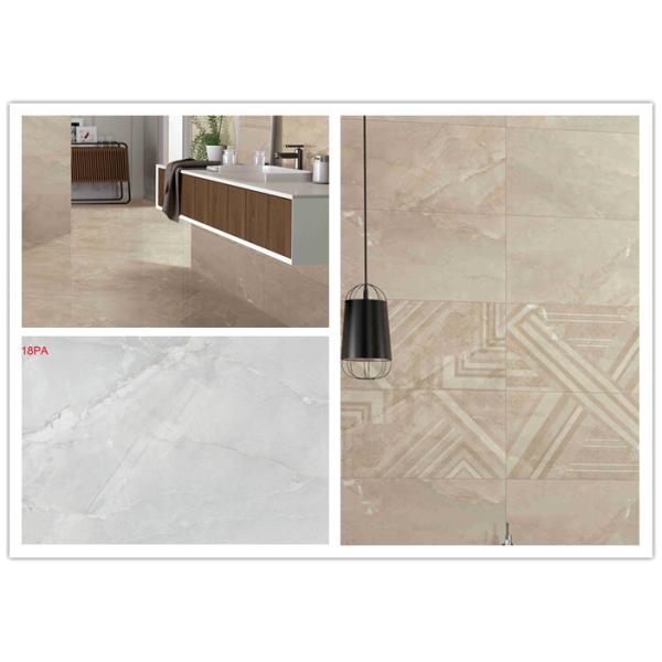 Bathroom Wall Glazed Porcelain Tile / Indoor Ceramic Tile Simple Style