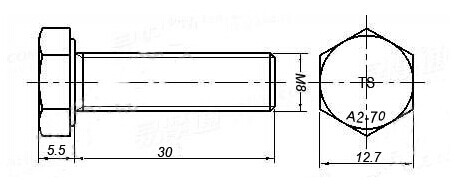A2 - 70 304 болтов нержавеющей стали наговора и чокнутого ДИН 934 ДИН 933 для оборудования