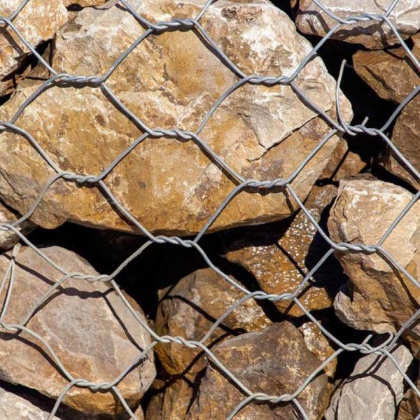 Heavy gauge wire gabion stone cage for retaining walls erosion control riverbank protection and landscaping construction