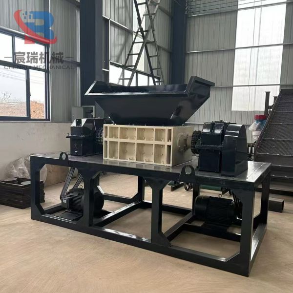 One Machine Double Shaft Shredder for Plastic Wood Metal Solid Waste