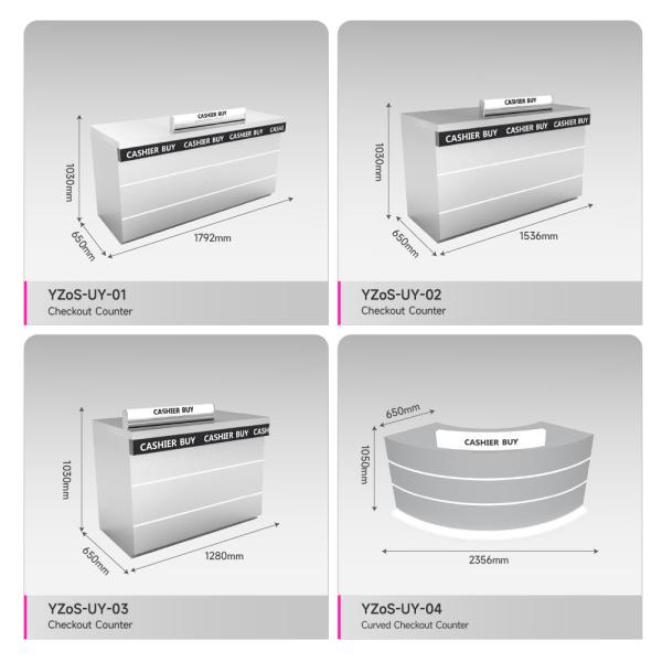 Skincare Promotional Display Table Gray Stainless Steel Premium Store Showcase For Skincare Store Design And Makeup Store Decoration