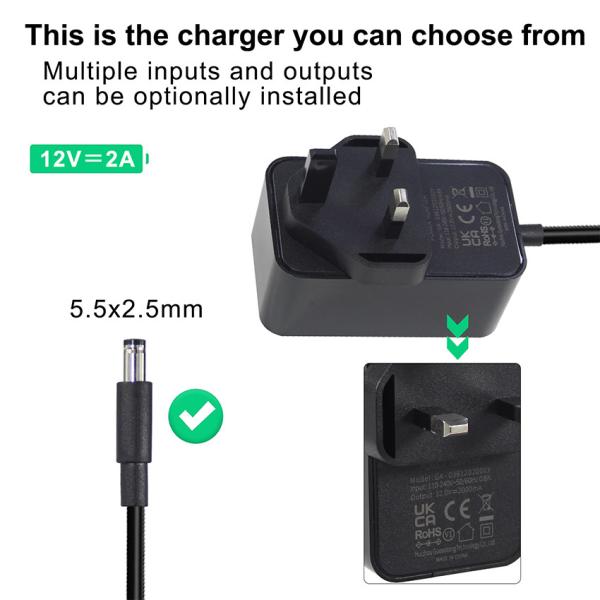 12V 1A 12W AC 電源アダプタ
