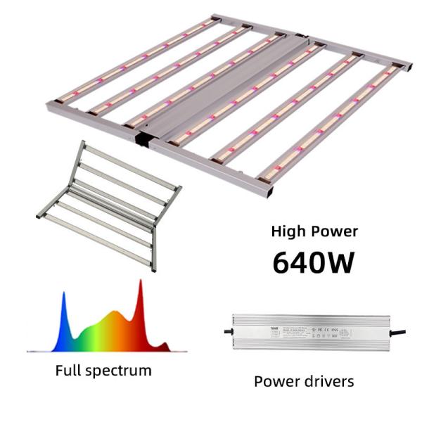 600W Plein spectre plantes pousse des lumières personnalisées LM281B LED Bar pour les plantes hydrophobes intérieures