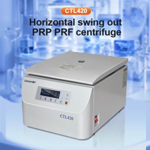 CTL420 Centrifuge Swing Out Horizontal Low Speed Lab Machine Brushless Motor Stainless Steel 12x20ml Capacity