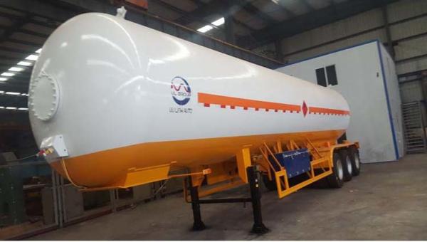 3 Axle 49.8 CBM Liquid Petroleum Gas Tank Trailer LPG Gas Tank