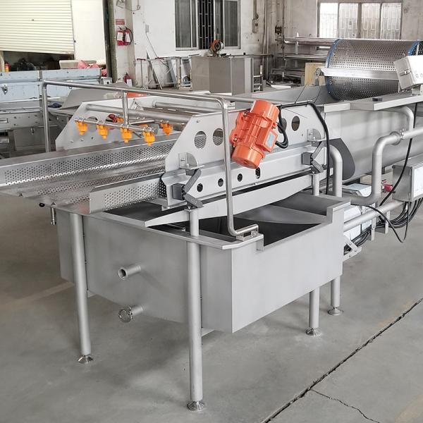 Air Bubble Salmon Fish 4.8KW Seafood Washing Processing Machine