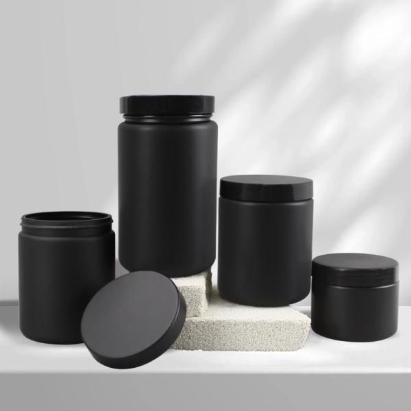 Hot Sale 300ml 500ml 530ml 600ml 1100ml Luxury Empty Large Cosmetic Containers Plastic Jars Plastic Jar Set