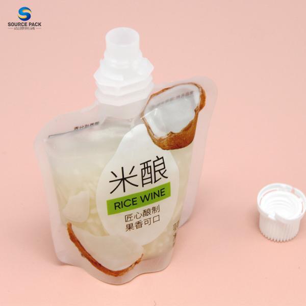 Transparent Clear Beverage Spout Pouch Plastic Liquid Juice Drink Packaging Plastic Bag