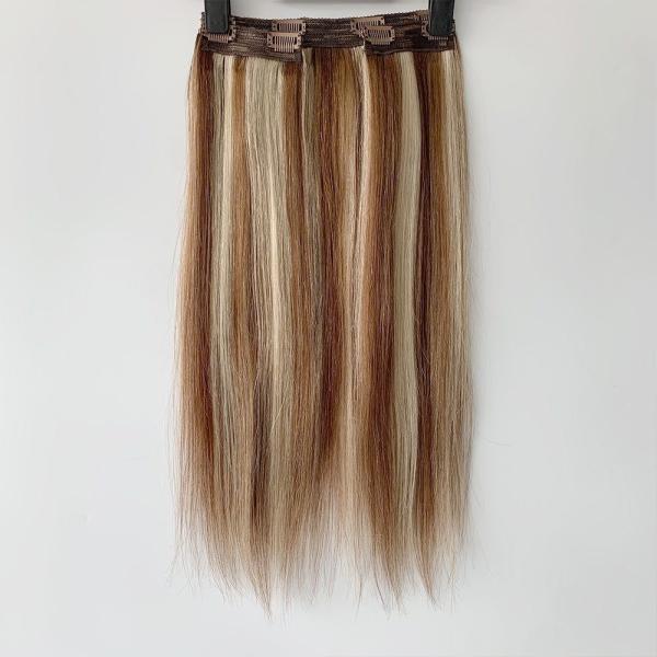 100g/PC 20 Inch Highest Grade 13A Double Drawn Clip in Hair Extension for White Women