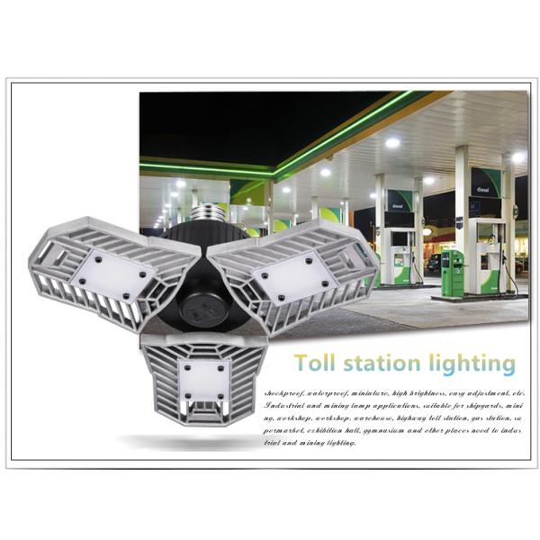 UFO 240V Gas Station Canopy Light Bulbs 60W E27 Die Casting Aluminum Shell