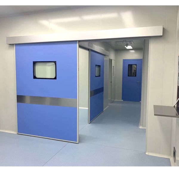 Push Pull Hospital Patient Room Door Purification Glass Stainless Steel Door Customized