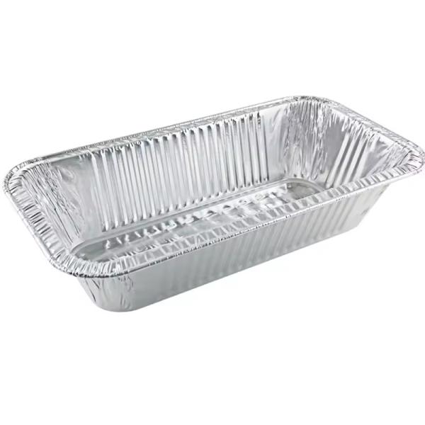 Customized Logo Aluminum Foil Container with Lids Delivery Packaging Biodegradable Box