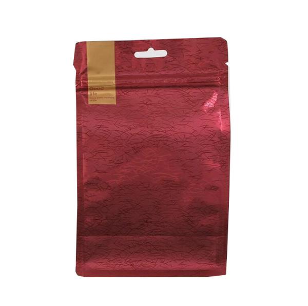 Wholesale Aluminum Foil Tin Tie Flat Block Bottom Coffee Packaging Bag with degassing valve 500g 1kg