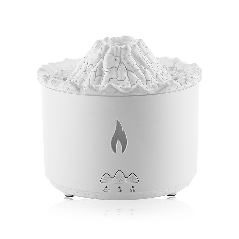 Commercial 360ml Volcano Jellyfish Spray Fire Flame Air Humidifier Diffuser Volcano 3D Flame Ultrasonic Aroma Diffuser