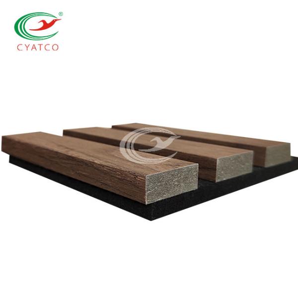 Fire Resistant Timber Wood Slat Wall Multiscene Sound Absorption