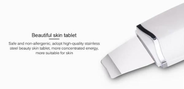 2W Ultrasonic Facial Cleaner Beauty Ultra Sonic Skin Scrubber Spatula Facial Device