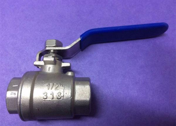 Hygienic Two Way Ball Valve Stainless Steel AISI 304 With 180 Degree Rotary Handle