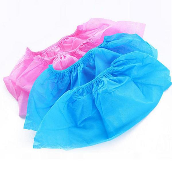Blue Disposable Non Woven Shoe Cover  Bacteria Resistant Customized Color