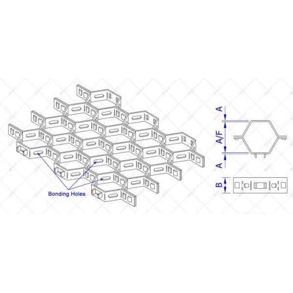 Stainless Steel 309 Hex-mesh Refractory Anchor | Lance Tabs
