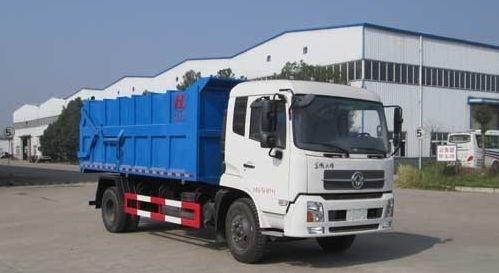 Dongfeng chassis Overseas third-party support available After-sales Service Provided hydrulic hooklift garbage truck