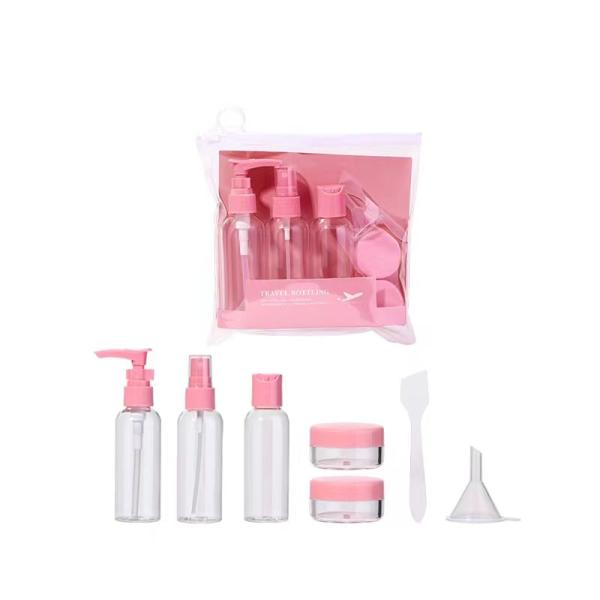 Travel Bottle Set Portable Refillable Plastic Shampoo Skin Care Spray Lotion Travel Cosmetic