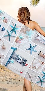 Microfiber Sunflowers Beach Towel, Autumn Flower Sunset Beach Towels Oversized, Super Soft Quick Dry Bath Towel