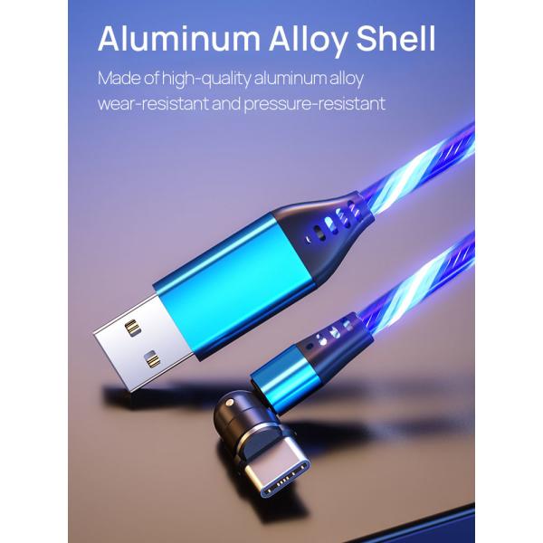 Focuses USB Type C Magnetic Cable 540 Degree Rotation USB C Magnetic Data Cable