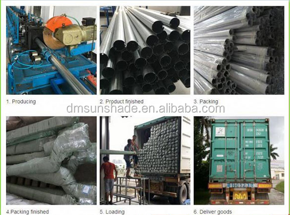 Outdoor Balcony Sunshade Strong Motorized Open Retractable Awnings