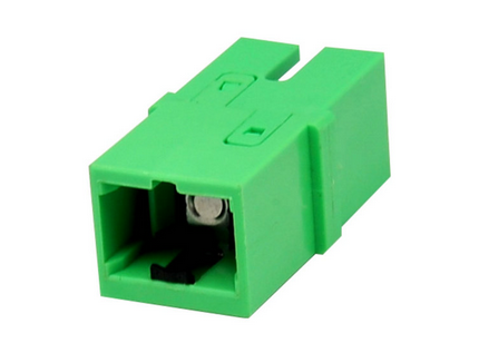 SC/APC Fiber Optic Adapter Low Insertion Loss With Internal Shutter
