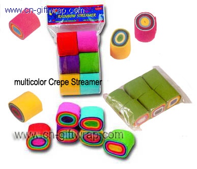 03202 multicolor crepe streamer