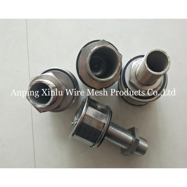 1Ton 100N 57mm Stainless steel wedge wire Johnson Bottom Strainer Nozzle with Filter Precision 50-300μm