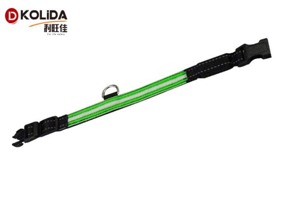Green / Pink / Blue LED Dog Collar Leashes , Pet Dog Cat Puppy LED Flashing Collar