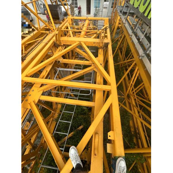 2021 Anos 12 toneladas Usado Tower Crane Com QTZ250 7025 Modelo 60m Grátis Edifício Alto