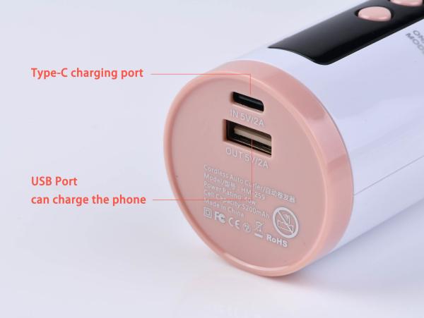 Anti Tangle 4 Settings 50mm Barrel Hair Curling Iron Wand